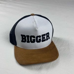 BIGGER trucker style snap back
